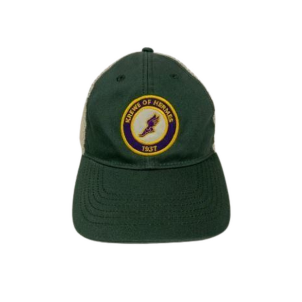Youth Mardi Gras Repeating Green Trucker Cap main image 0
