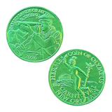 Hermes Purple, Green, Gold, & Silver Doubloons (48 Pieces)