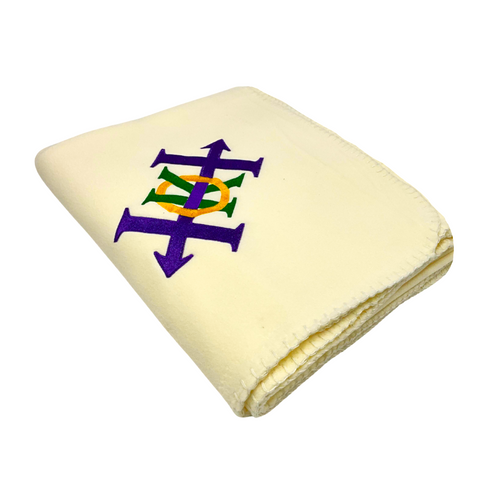 Hermes Logo Fleece Blanket Each Mardi Gras Spot Hermes