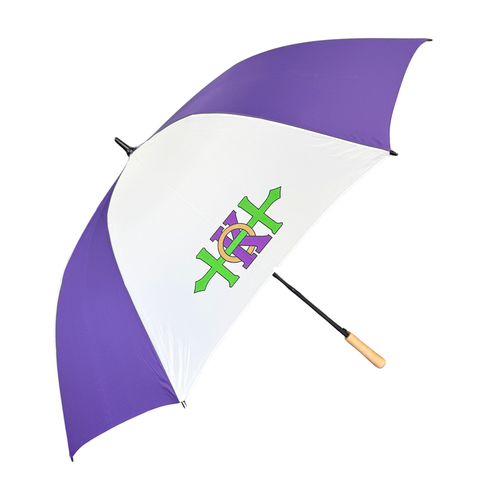Hermes Purple & White Gold Umbrella (Each)