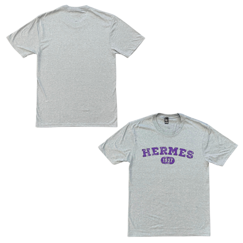 Hermes Grey Varsity T-Shirt (Each)
