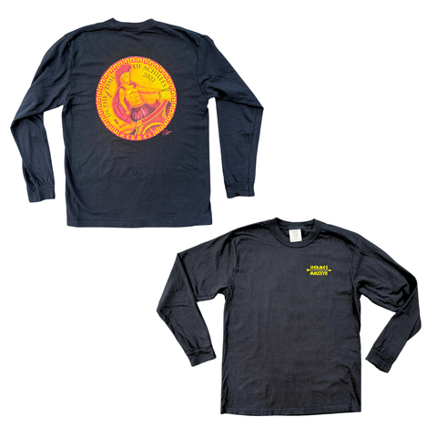 Hermes "In the Time of Achilles" Black Long Sleeve T-Shirt (Each)