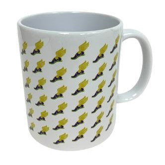 Hermes White Winged Foot Mug