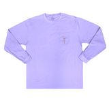 Lavender and Gold Winged Foot Short Sleeve T-shirt