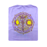 Lavender and Gold Winged Foot Short Sleeve T-shirt