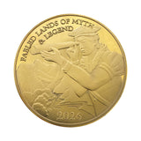Hermes Heavy Traditional Gold Plated Doubloon - 2026 Theme (Each)