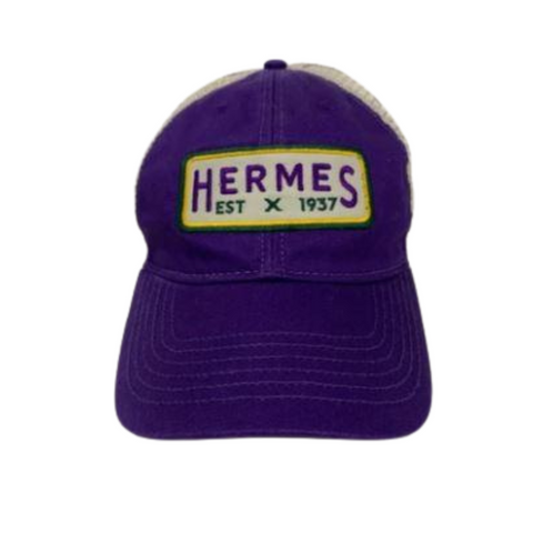 Purple Hermes Trucker Cap